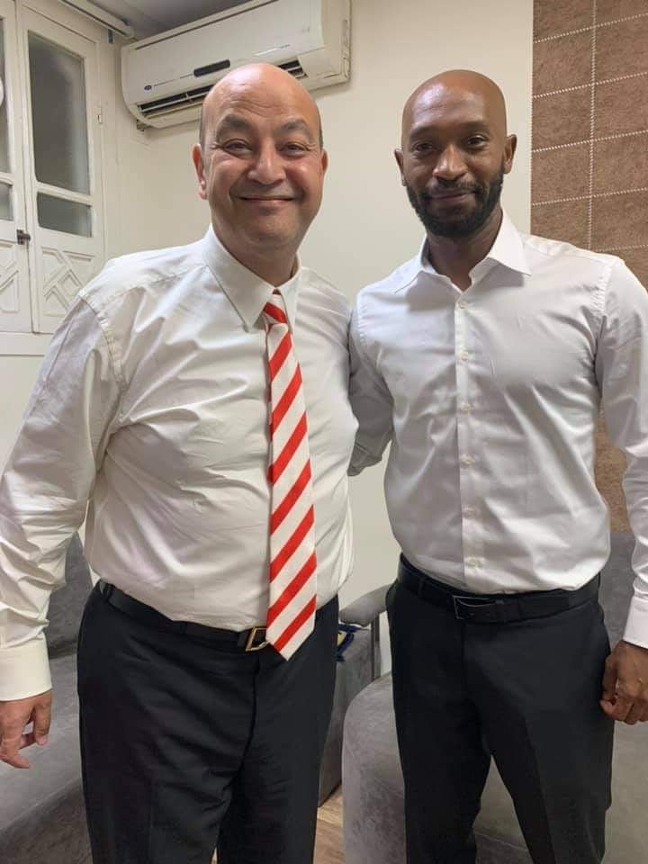 Yallakoranow's tweet photo. شيكابالا قائد الزمالك مع الإعلامي عمرو أديب 🏹 https://t.co/SOs8rYTSzO
