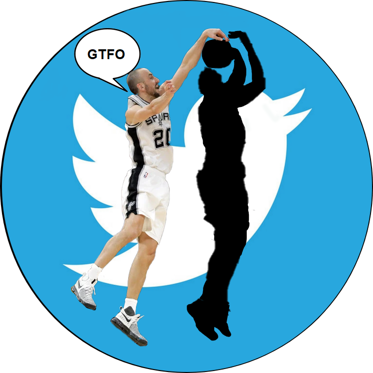 Josh810's tweet photo. The origin of my weekly #GTFOAward. I'll be handing out another one this Monday! Who will join @dylangonzalez21 @TbirdTr3y_10 @RealTomPetrini @valem1962, and @MacPena in the #SpursTwitter history books? https://t.co/L9RyIULHVR