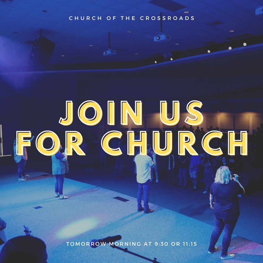 cotcconnect's tweet photo. Who's ready for Church tomorrow? We will be continuing our series called Puzzles and launching a new 3 week experience of Discover Crossroads. It's going to be a great day! https://t.co/zSPgmReGFV