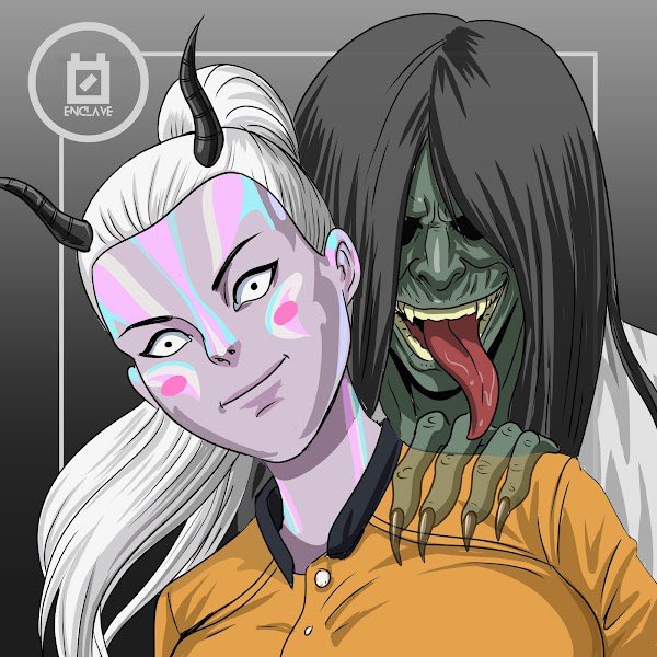 Super excited to share this one with the <a href="/0n1Force/">ONI FORCE</a>. I was fortunate to be given the opportunity to make a derivative for 1 of the 5 haunted 0N1’s! I think it came out well, what do you think <a href="/Banks/">FaZe Banks</a>?!

#NFTCommunity #0N1Force #Haunted0N1