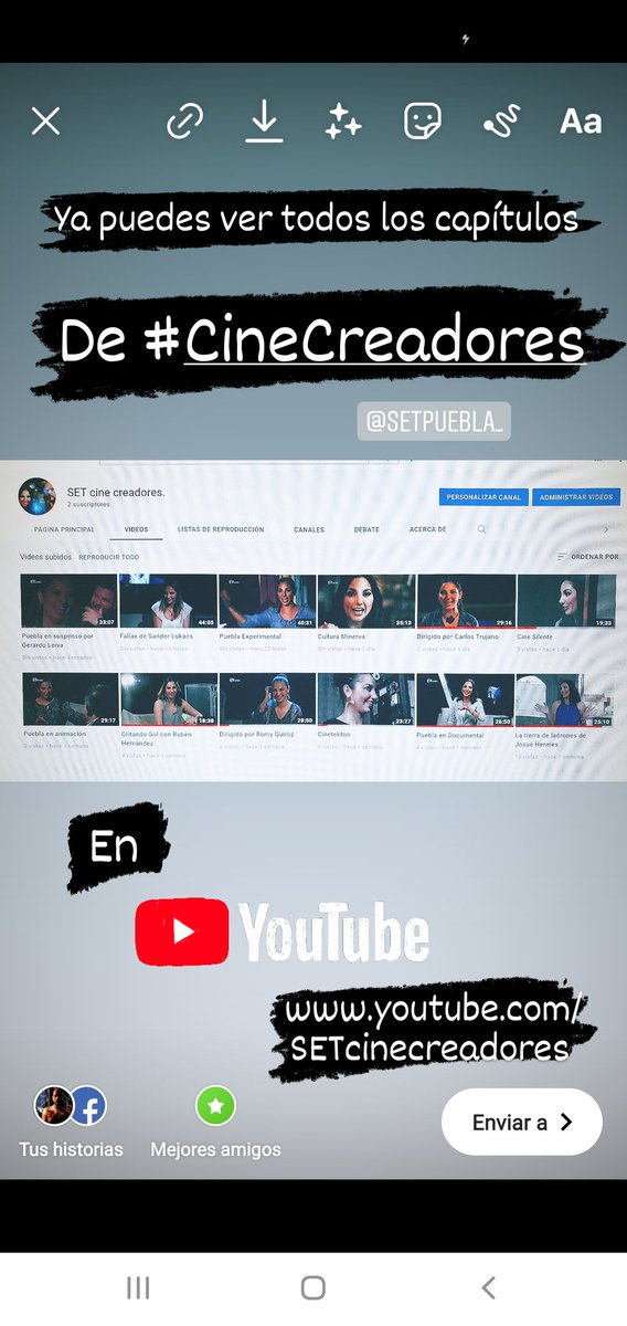 Visiten youtube.com/SETcinecreador… y disfruten de todos los capítulos de #CineCreadores 

<a href="/CINETEKTON/">CINETEKTON</a> <a href="/ficsilente/">FIC SILENTE MÉXICO</a> <a href="/HastaGritarGol/">Hasta Gritar Gol</a> <a href="/JR_Hernandez/">Apolo Supernova Emocional</a> <a href="/psycoedipo/">Tovarich Ilich</a> <a href="/sandor_88/">Sandor Lukacs</a> <a href="/pipoagogo/">A. Salomón</a> @set_puebla