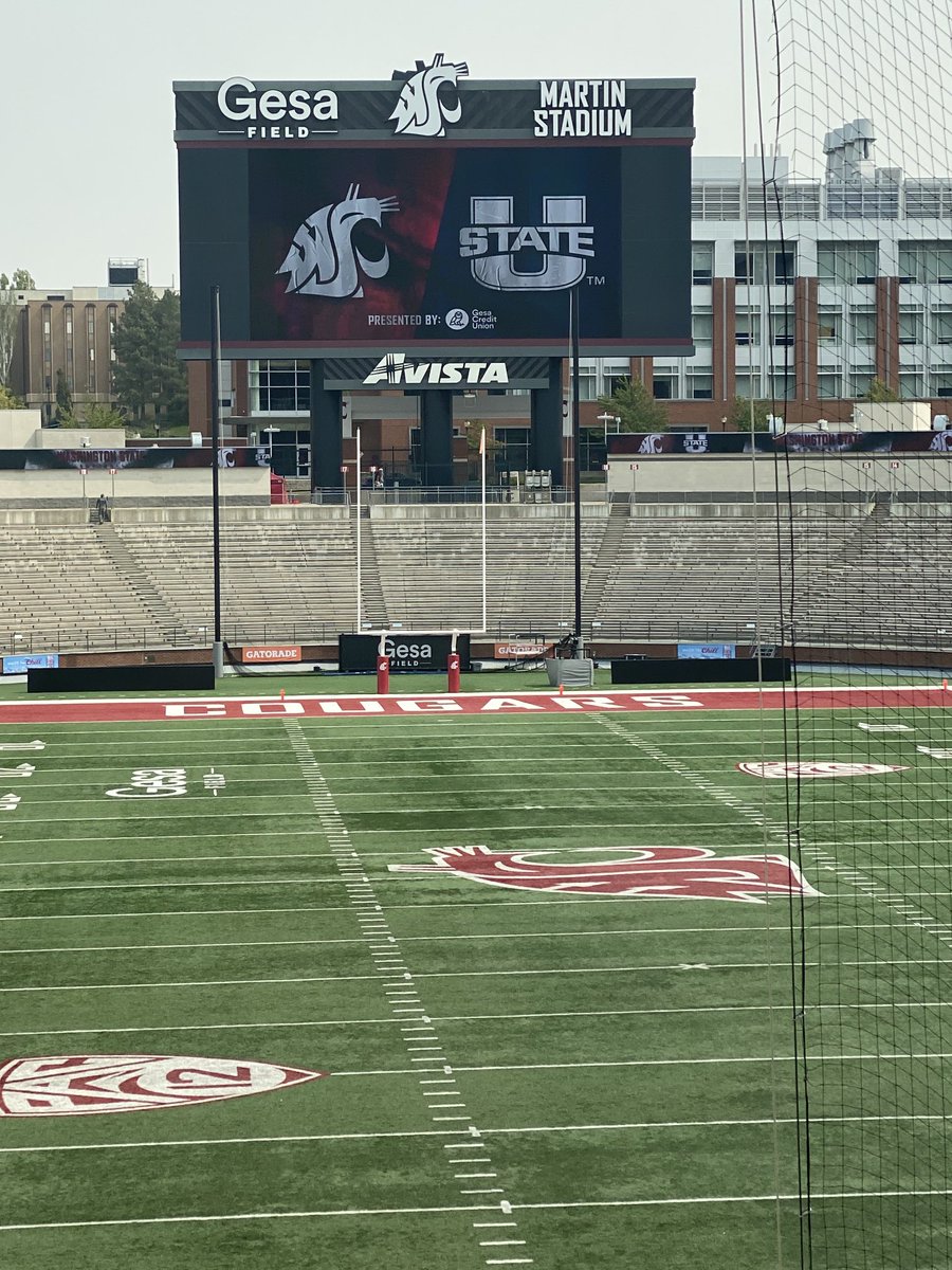 Sunny and 81 on GameDay in Pullman. Good day to be alive. #GoCougs