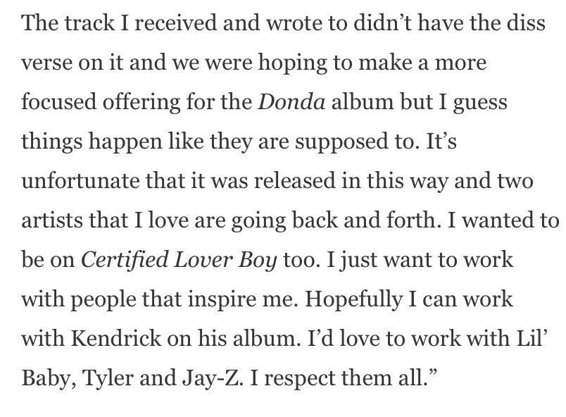 Phil_Lewis_'s tweet photo. Andre 3000 released a statement after Drake leaked Kanye’s unreleased track: 

"It’s unfortunate that it was released in this way and two artists that I love are going back and forth.” 

https://t.co/sL0gwHO95R https://t.co/4caVjCPOyL