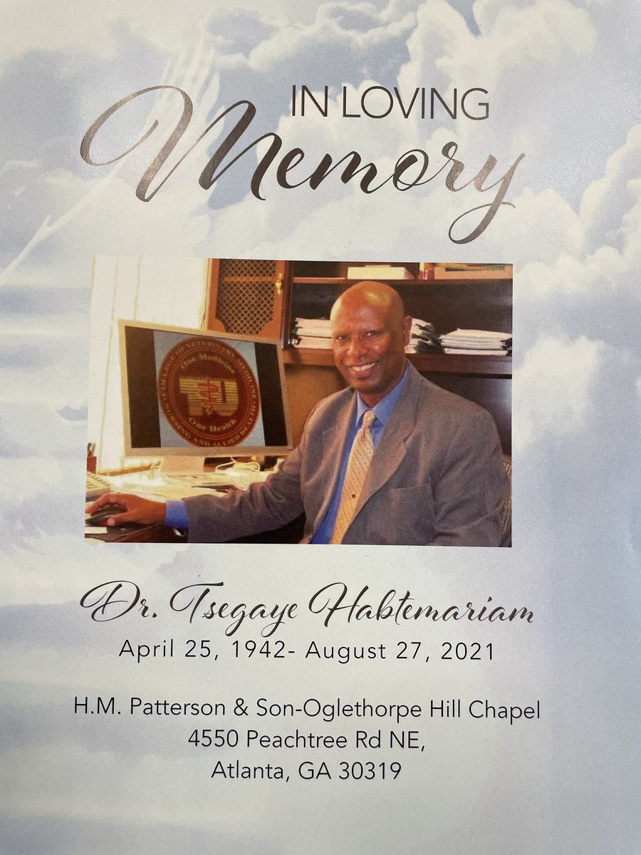 DrMR13's tweet photo. Lovely celebration of life for my mentor, colleague and friend, Dr. Tsegaye Habtemariam #TUCVM #TuskegeeUniv #DrTiffini #EthiopiaHabtemariam https://t.co/NvFKvTjJd5
