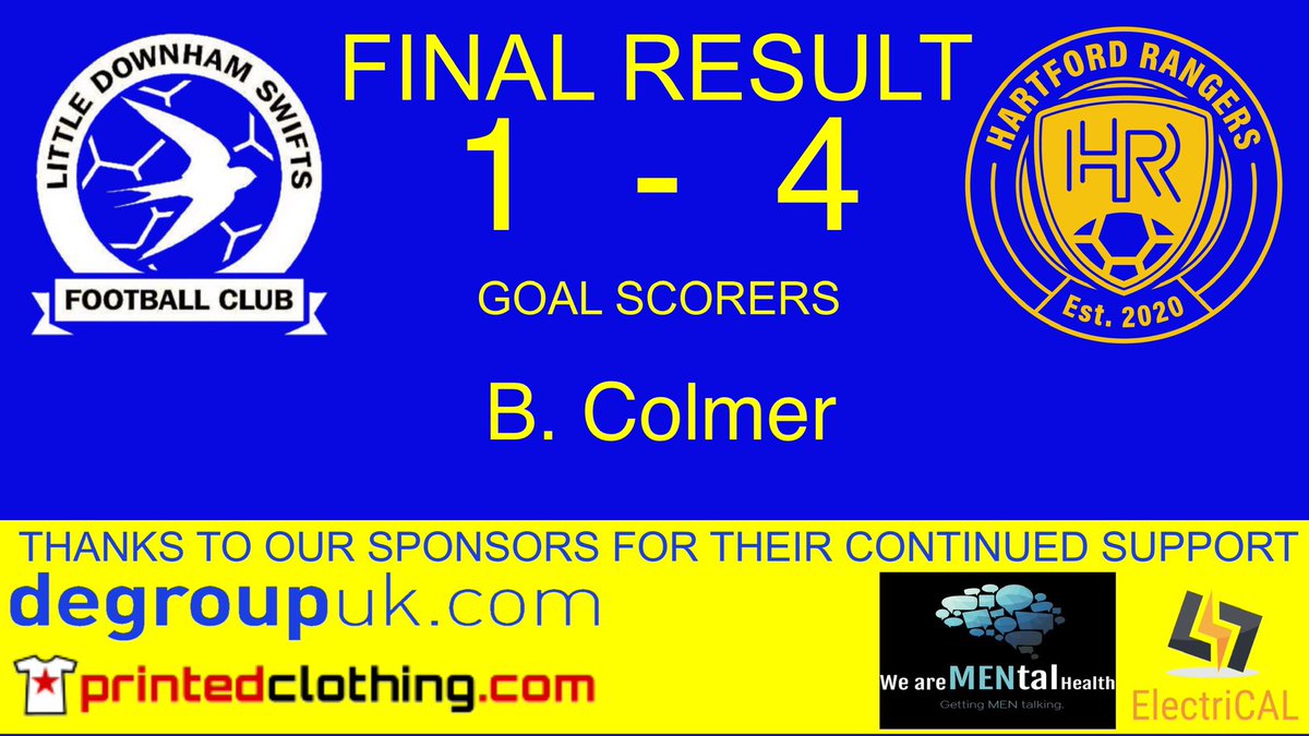Great start to the season for the boys with a win against <a href="/LittleDownham/">Little Downham Swifts</a>. <a href="/bencolmer11/">Ben Colmer</a> getting all 4 goals for us and a mention to <a href="/AshleyHehir/">ash</a> getting 3 assists. Onto next Saturday as we look for another 3pts. 
Mon the Gers🔵🟡⚽️

@SatSportUK 
<a href="/squeezefootball/">Squeeze</a>