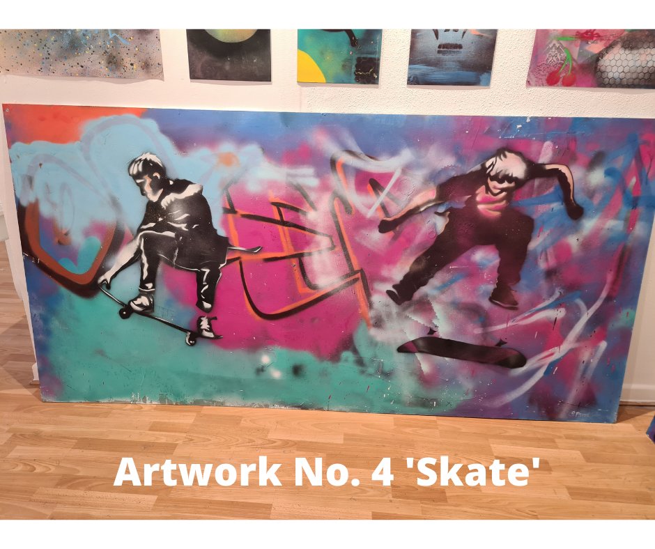 CASartists's tweet photo. Want to help us raise money for youth art projects in Andover? This is a unique opportunity to buy some street art produced by young artists at Smannel Skatepark. https://t.co/vLCWXmQSsM https://t.co/KARdbVLTcn