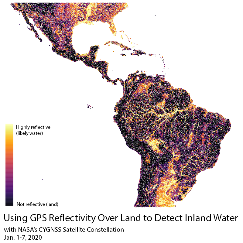 theremotesensor's tweet photo. Hi #SciCommSeptember. I study methods for observing inland water using #GPS signals. This is especially useful in densely vegetated regions, like the Amazon Rainforest, where optical methods have trouble seeing. #scicomm #WomenInSTEM https://t.co/2IOSA07pHd