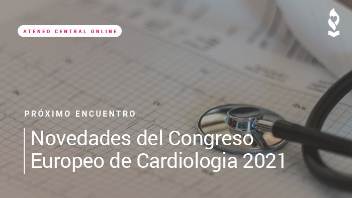 Ateneo Central ICR - Zoom ID: 94519679922 Contraseña: icr 
🗓️Lunes 6 de Septiembre 
⏰13:00 Hs
💡"Novedades del Congreso Europeo de Cardiología 2021"