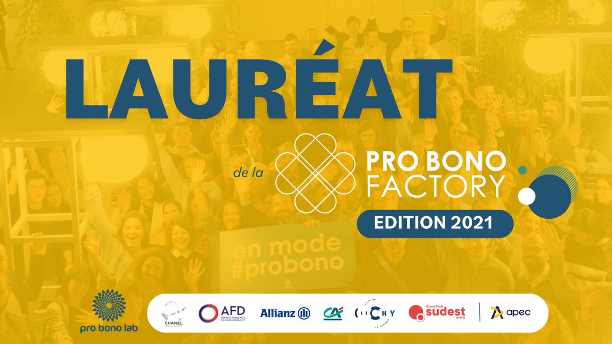 SocialSportPerf's tweet photo. Salut l’équipe, La bonne nouvelle du jour ! 🤗 Notre association est lauréate du programme #ProBonoFactory de @Probonolab !
Pour + d’infos 👉 https://t.co/yZpn4ZeIdH https://t.co/dyXT13gbcA