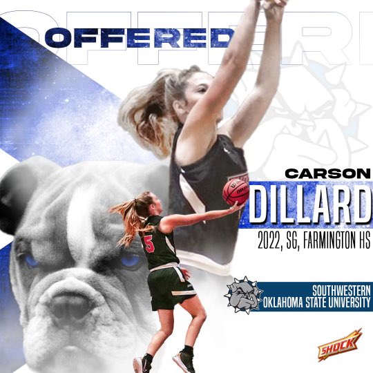 Blessed to receive an offer from <a href="/SWOSUW/">SWOSU Women’s Basketball</a> !!! Thank you Coach Anderson and Coach Musik for this opportunity! #godawgs💙🐶