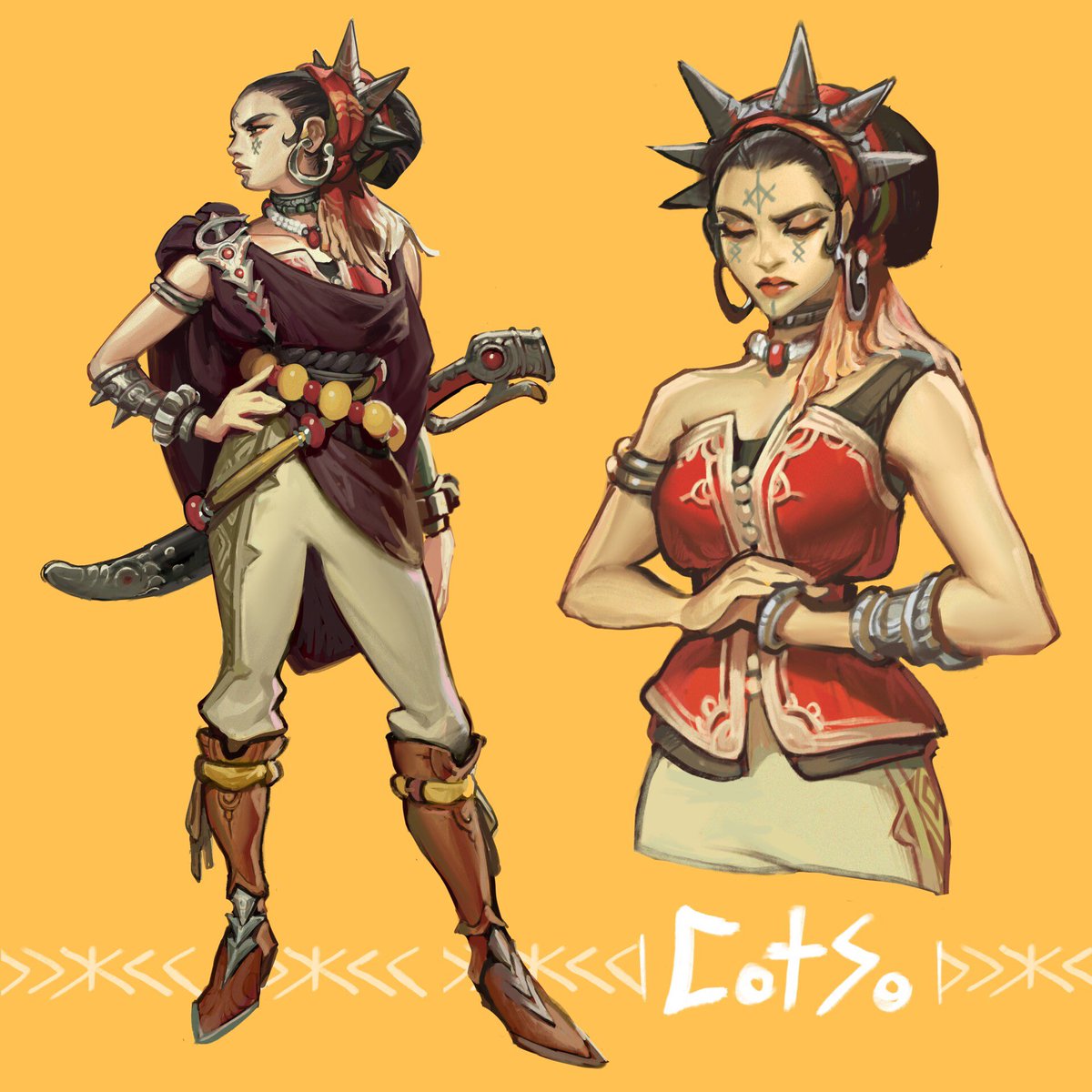 White_Leyth's tweet photo. #ArtistsOfAfrica 

Heey! Oussama here^^ Small town boy from Morocco, and concept artist working in video games, love to draw characters and anything fantasy ^-^ https://t.co/3kg45tXJSh