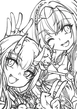 ←下描き 線画→
厚塗りもうちょっと掴めれば、下描きくらいまでの線画の絞り込みで塗っていけるのかな?
描き上げスピード上げていきたい気持ちはあるんですが、線画何度も調整しないと雑さが目立っちゃうです 
