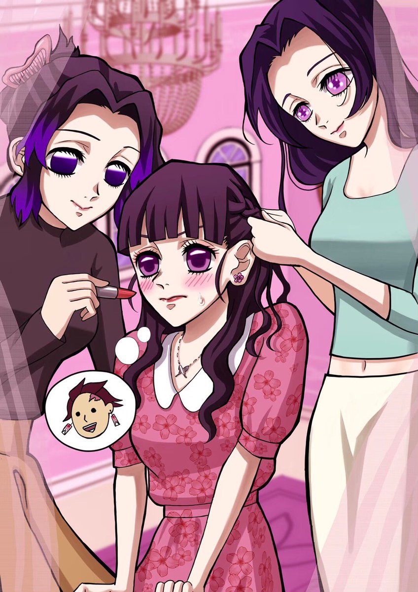 お題 鬼滅の刃 で胡蝶しのぶさん 胡蝶カナエさん 栗花落カナヲちゃん を描きました kyk 鬼滅の刃 鬼滅の刃イラスト 絵描きさんと繋がりたい ツイレポ