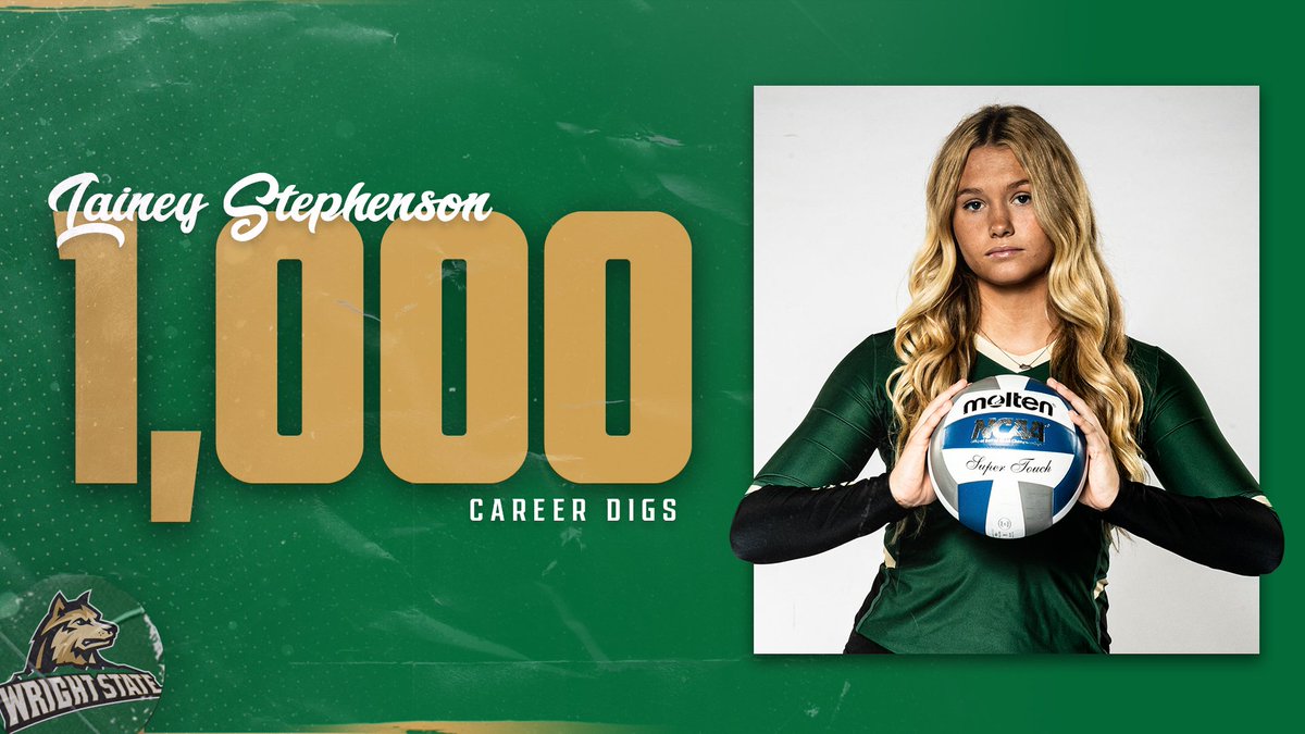 Lainey Stephenson has reached 1,000 career digs with her fifth dig of the afternoon today against Marshall!

📺(ESPN+): es.pn/3n3N2U0
📊: bit.ly/2WOvArM
#RaiderUP | #RaiderFamily