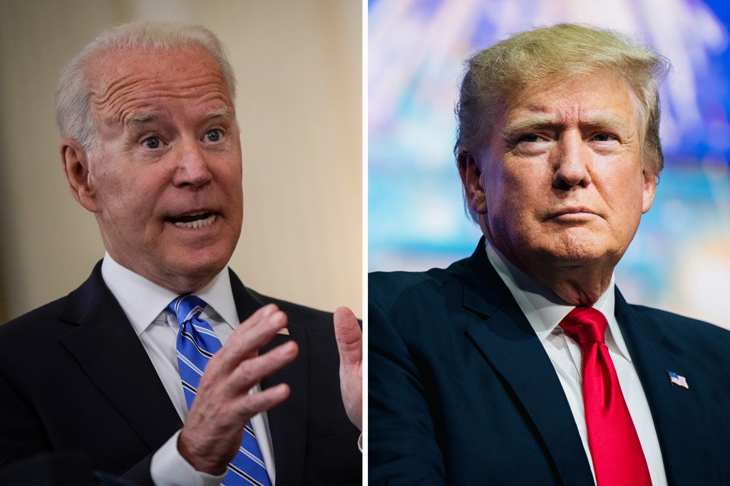 nypost's tweet photo. Donald Trump would beat Biden in presidential rematch: poll https://t.co/A6CqhnzPGg https://t.co/E92V5Rv8Nh