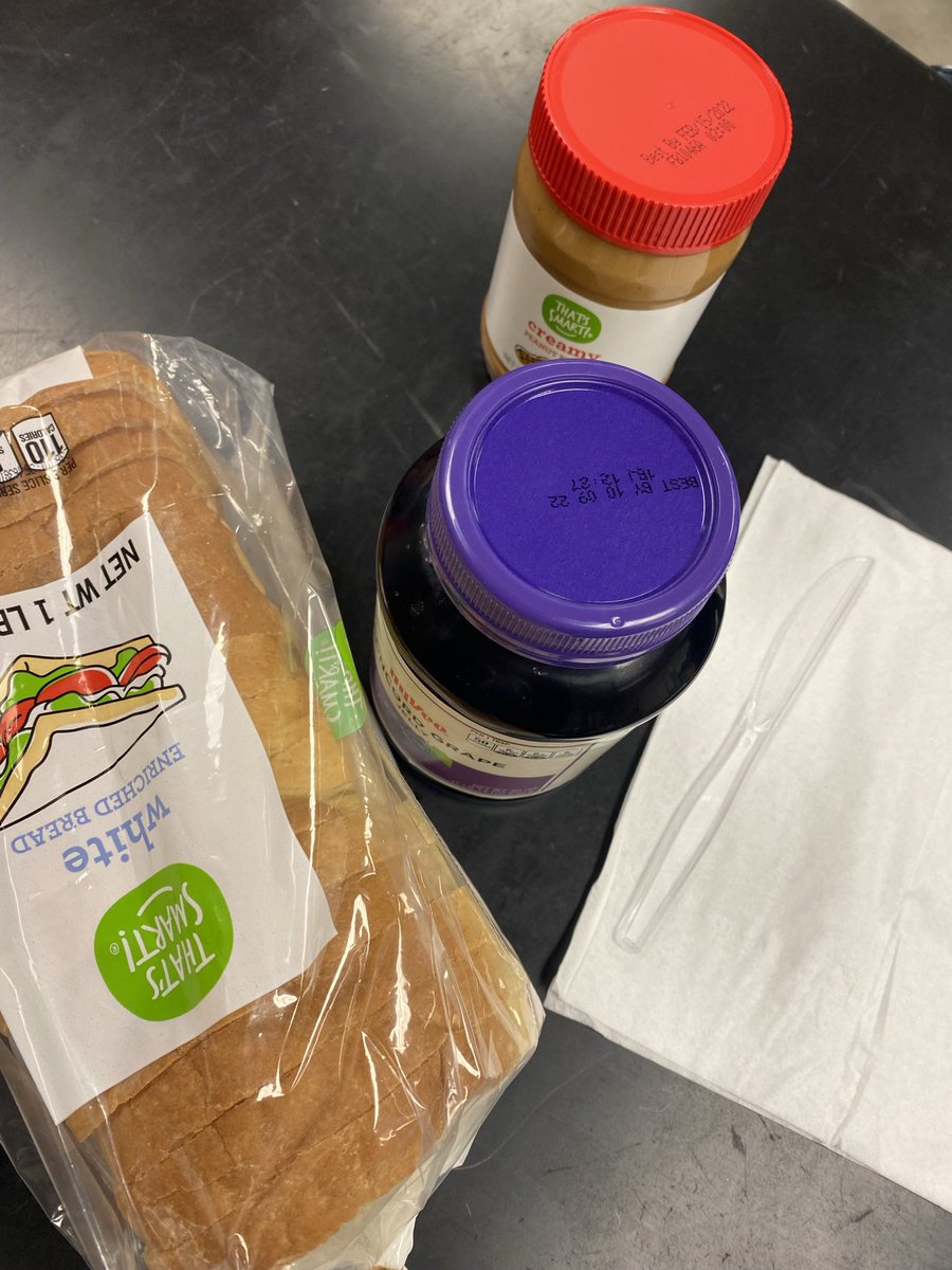 imbnsmart's tweet photo. This week, we learned how important it is to be specific when writing procedures. The kids were so mad at me when I put my peanut butter bread on top of my jelly jar! (That’s what they told me to do 🤷🏻♀️) #favoriteactivity @NowlinMiddle https://t.co/255s4u2Kr6