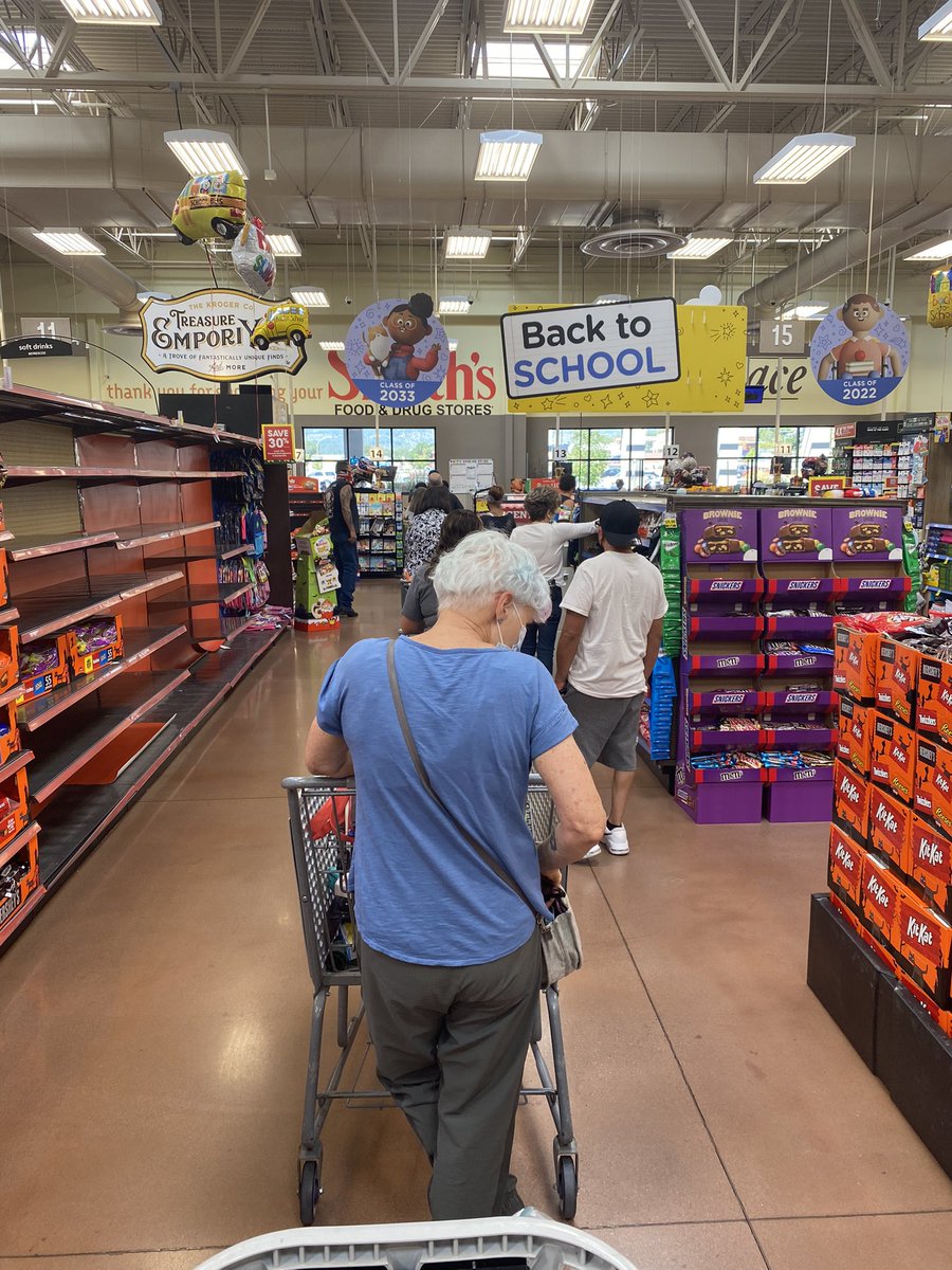 .Grocery shopping at Smith’s Marketplace owned by <a href="/kroger/">Kroger</a>. Every time we come here the length of checkout lines is unacceptable. Hire more workers at a living wage!