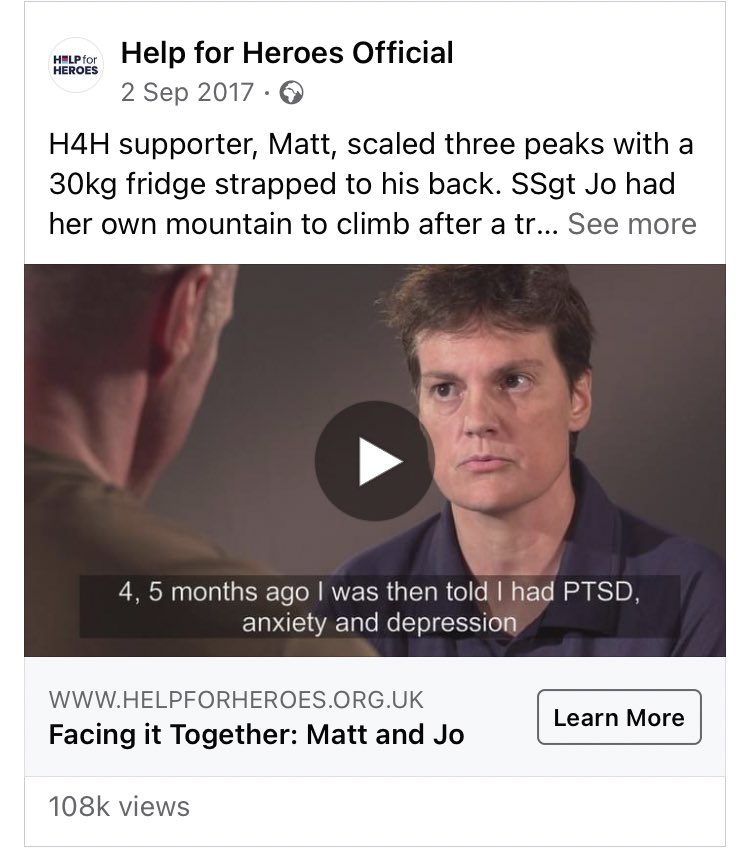 Wow, I can’t believe that this was 4 years ago, and it was seen by 108,000 people .. fb.watch/7PpGQVGj-A/ <a href="/HelpforHeroes/">Help for Heroes</a>