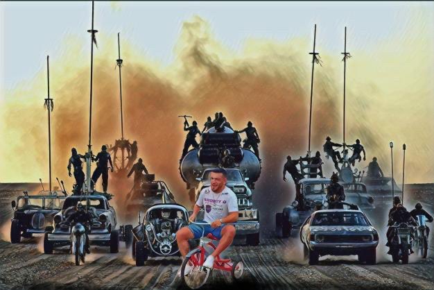 ShortyTorresMMA's tweet photo. You know I’m always ready for WAR! #RunUp #ReadyForWar #HopOn #WAR #RideBy #GangGang #RedTricycle We Can, We Will, Together, We Are, #TeamShorty 🎨 by @fatih_dream_photos 🔥😂 https://t.co/kd6Dmqiiue