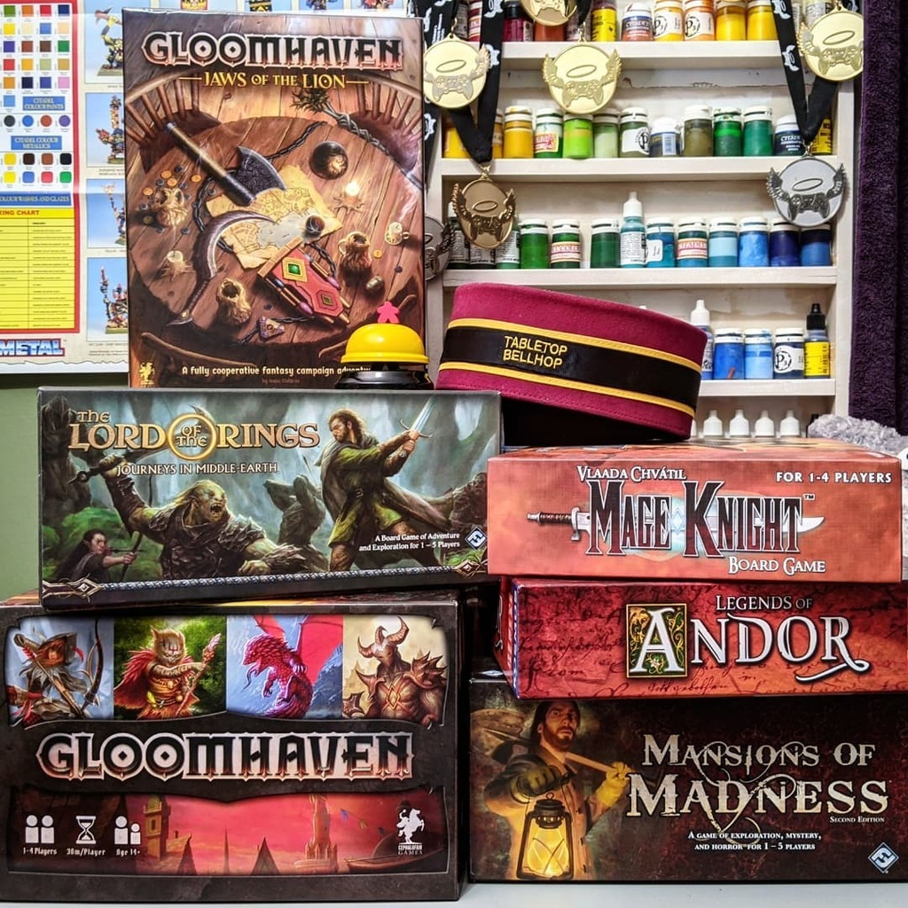 TabletopBellhop's tweet photo. The backdrop for episode 143 Solitaire Fantasy where we talk about great single player fantasy games. 

https://t.co/l4zivHIMF0

#SinglePlayer #SoloBoardGaming #SinglePlayerGame #Solitaire #SolitaireGames #SolitaireGame #Podcast #GamingPodcast https://t.co/kr2LMWqFOi https://t.co/gpgqe1do8S