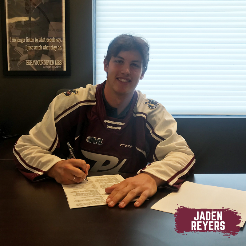 PetesOHLhockey's tweet photo. BREAKING: General Manager Michael Oke announced that forwards Jaden Reyers, Jax Dubois, @ryangagner1 and defencemen @ksmitty91 and @Samuel6Mayer have signed Standard Player Agreements! 

#GoPetesGo | #GameON