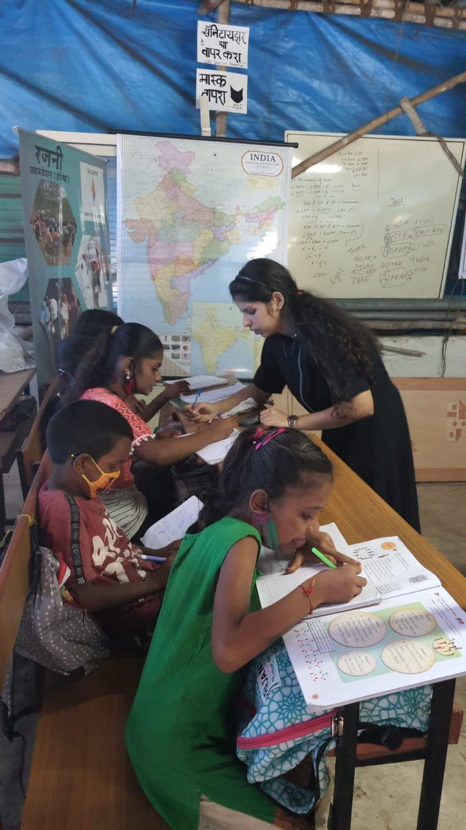 TeamRFIndia's tweet photo. Week 7: Teaching Program at Vile Parle Centre.

"Knowledge is power. Information is liberating. Education is the premise of progress, in every society, in every family." https://t.co/4mx4ZjVPo8