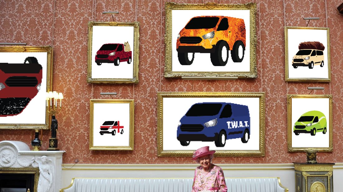It’s been heavily rumoured that the queen has been eying up a big NFT purchase to freshen up the walls of Buckingham Palace. This pic was leaked by an insider.

If it’s fit for the queen…