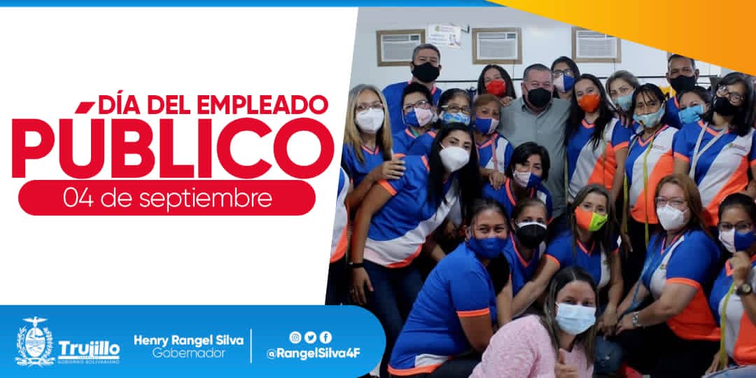 Felicitamos a los empleados públicos en su día. Quiero reconocer a quienes siguen con fuerza y disciplina luchando a mi lado en el <a href="/GobTrujillo/">Gobierno de Trujillo</a>. Ustedes son muestra de la gallardía de los trujillanos, herederos de los héroes y heroínas que han construido la Patria.