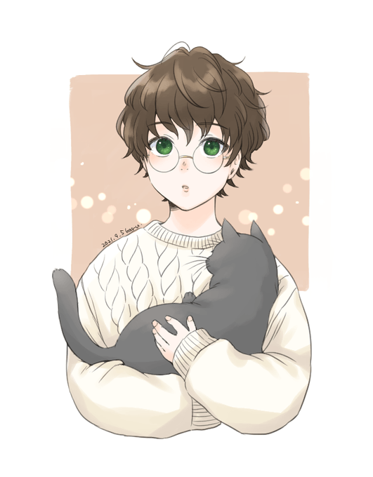 眼鏡男子のtwitterイラスト検索結果