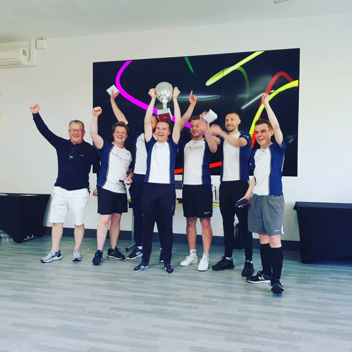 leathesprior's tweet photo. What a great day! Team LP have only gone and won the @BizClikMediaGrp 5-a-side tournament. Well done to all the teams who took part and thank you to BizClik Media for organising! #winners #captainchris #thankyou https://t.co/1gOyhUkwnG