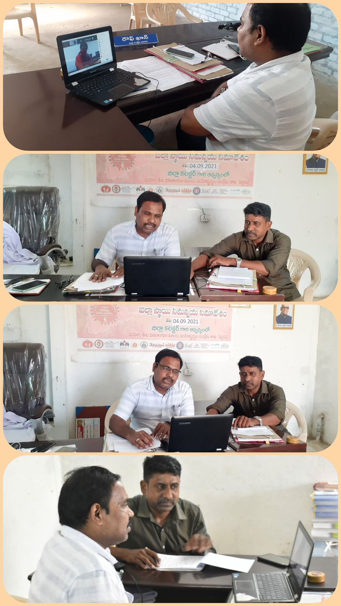 wcdpapeddapally's tweet photo. Dist.Convergence zoom meeting on  PoshanaMaha-2021@04:00PM by HonorableDist.Collector Smt. Dr.S.Sangeeta Satyanarayana madam
@Collector_Peddapally
@WCDSC_Peddapally
@POSHAN_Official
@NITIAayog
@smritiirani
@MinistryWCD
@SatyavathiTRS
@TelanganaCMO
@IMPAct4Poshan https://t.co/T65Eg0cmSA