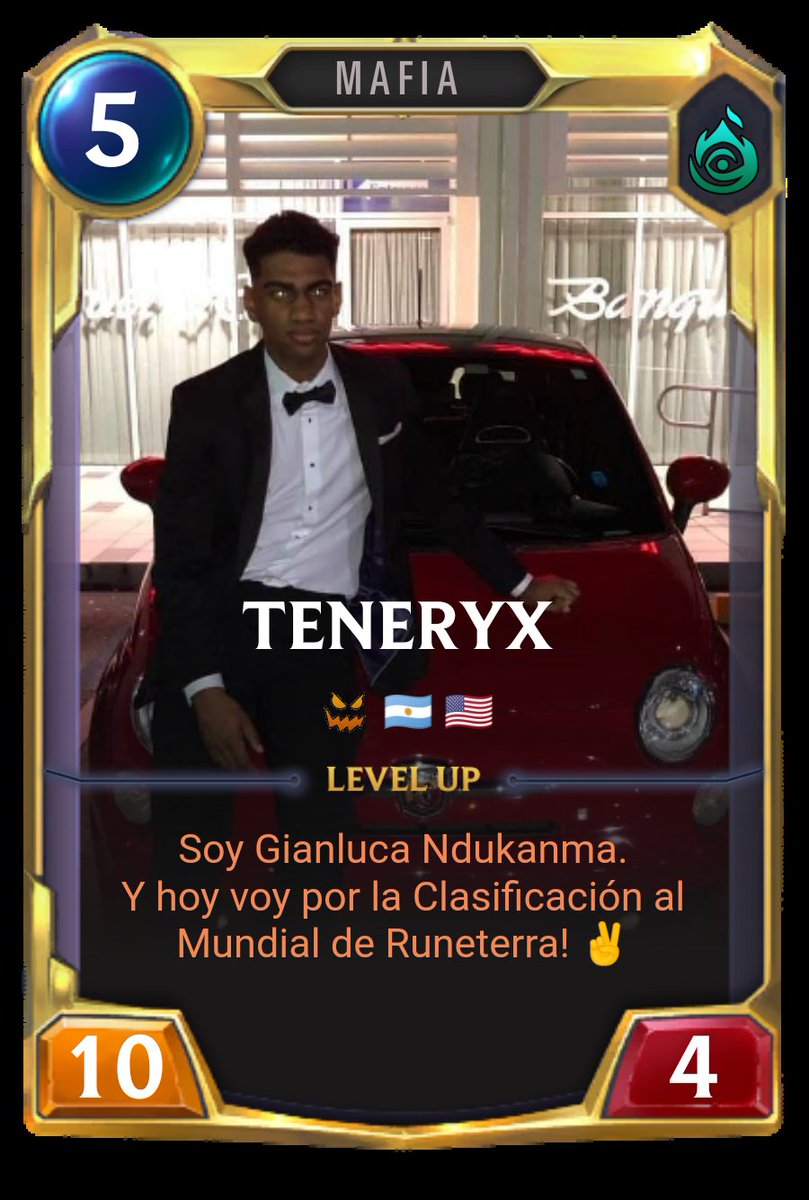 #LegendsOfRuneterra #ClasificatoriasalMundial

Hoy le deseamos todo el RNG y el éxito a nuestro mafioso <a href="/Teneryx1/">MF Teneryx</a>! 🕵️‍♂️🏆

#MafiaPOWER