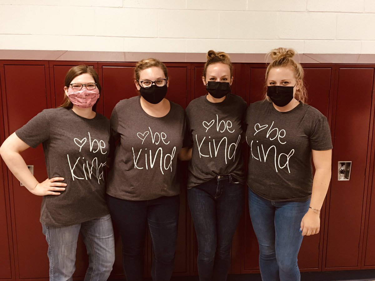 You know you work with kind people when they all wear the same shirt and it was not even planned. These ladies rock!@RandolphSchools <a href="/RandolphMiddle/">RandolphMiddleSchool</a> #bekind #6thgrade
