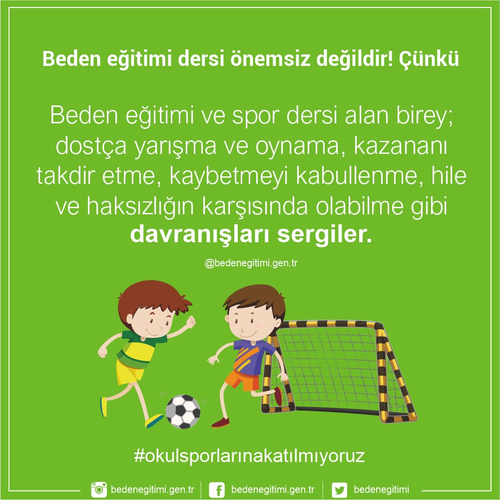 TR_Besyo's tweet photo. Ülkenin en büyük başarıları spor sayesinde gelmektedir. Peki biz beden eğitimi ve spor dersine hak ettiği değeri veriyor muyuz? Destekleme ve yetiştirme kurslarında Beden eğitimi dersi yok !!! Öğretmen atamalarında verilen kontenjanlar oldukça düşük. 
#okulsporlarınakatılmıyoruz https://t.co/JBoAD4Y4t3