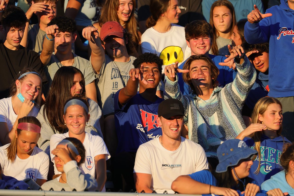WendyMorris66's tweet photo. It was SO good to see a full @LancerNation01 section at last night's scrimmage! Missed you guys! @lancer_sports1 @WHSLancerFB_1 Plus a shot of the froshmore team who got some time on the turf! https://t.co/UoXjO7NWlc