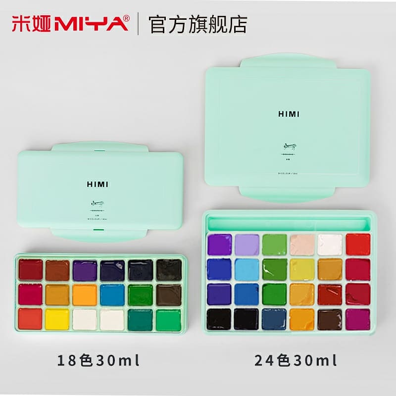 ddream_studio's tweet photo. พร้อมส่ง✨สีกวอชฮิมิ HIMI gouache ขนาด18สี สีละ30ml =330บาท 
ขนาด24สี สีละ30ml =450บาท 
ค่าส่งems90
#สีกวอช #กวอช #พรีออเดอร์ #พรีออเดอร์เครื่องเขียน #himgouache #himi https://t.co/IBCA7nCSyz