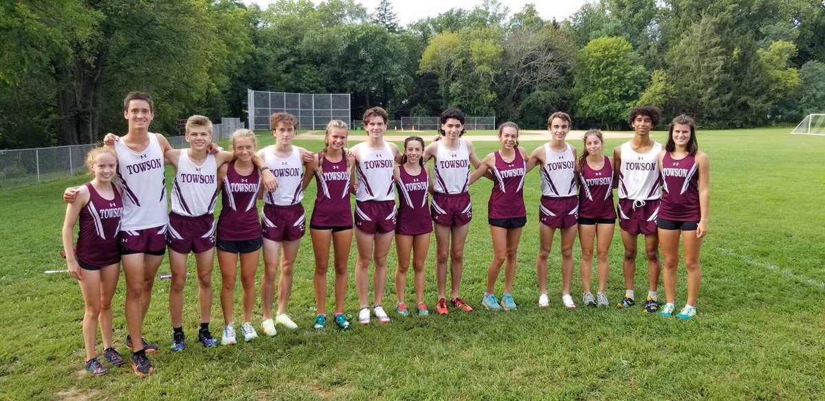 TowsonXCTF's tweet photo. Led by the duo of Isabel Aldana and Ryan Wahler, Towson puts 5 in the top 10 to win the 2021 BalCo Co-Ed XC Relays! #LetsGoGenerals #XCisback @TowsonHSsports @TowsonBoosters https://t.co/OSMy6Q7myO