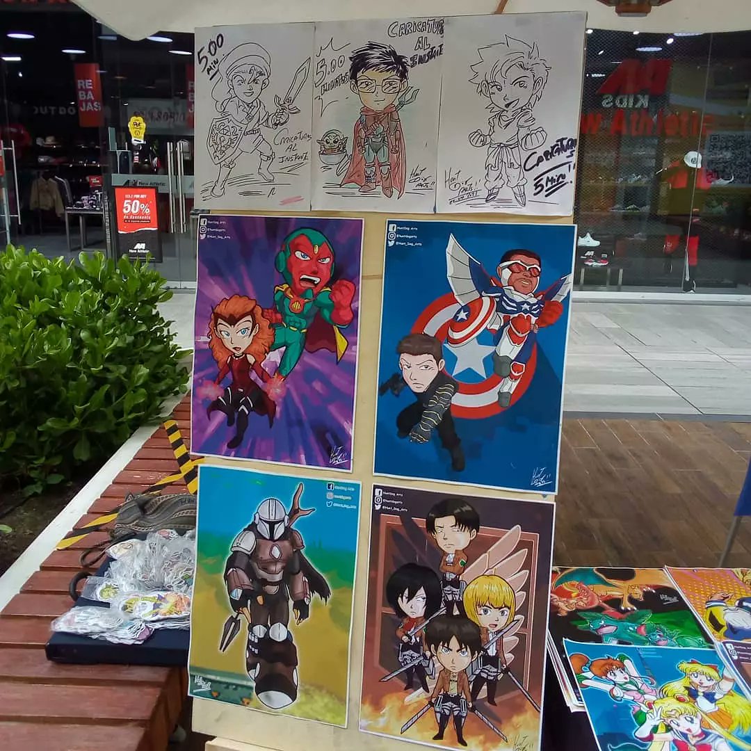 Hunt_Dog_Arts's tweet photo. Hola muchachos que tal, este sábado 4 y domingo 5 de septiembre estaremos en el @inoutletperu en Lurin realizando caricaturas y hay más productos, no se lo pierdan
#lurin #inoutlet #feria #caricaturas #peru #juguetes https://t.co/J3tJPBu9s0