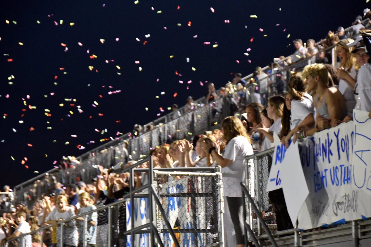 Big shout out to <a href="/StudentSecEHS/">Enterprise High Student Section</a> for being heard all night!!! Glad y’all stayed for the WHOLE game!!