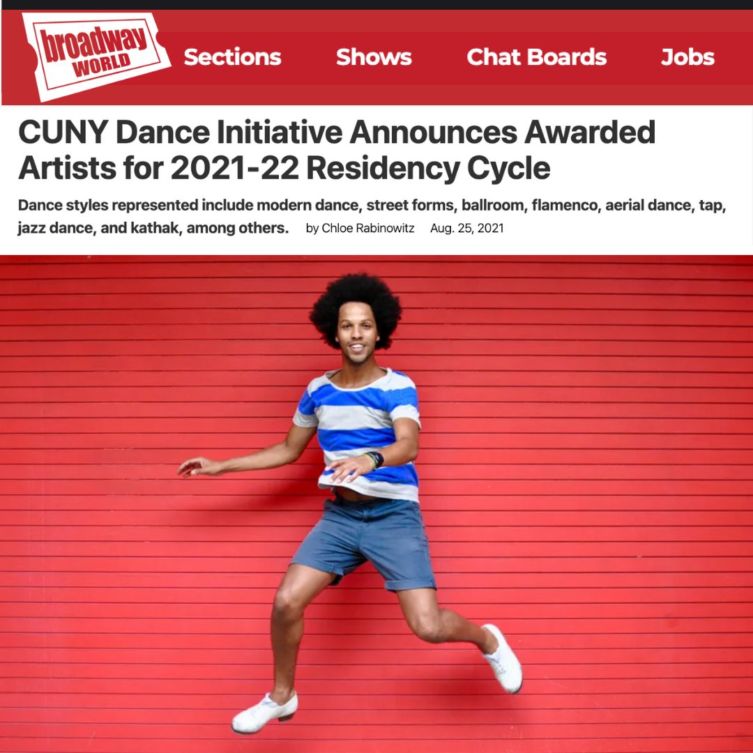 cdi_dance's tweet photo. IT'S OFFICIAL: CDI announces 23 residents for the 2021-22 cycle, tapping underutilized @CUNY spaces for local dance artists, like @EphratAsherie @LayeRhythm @sonia_ismael @Nelidatirado @FlybyNightDance @fjkdance @JMinYang &amp; more.

READ in @BroadwayWorld: https://t.co/J83pjtdkJq https://t.co/YJfXjfnarP