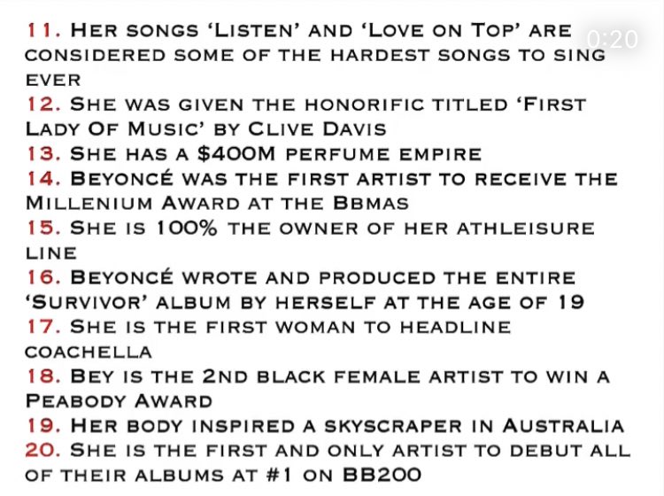 GaboMaza's tweet photo. 40 facts about Beyoncé. 👑🐝
#BeyDay #HappyBirthdayBeyonce https://t.co/JepeBNffHo