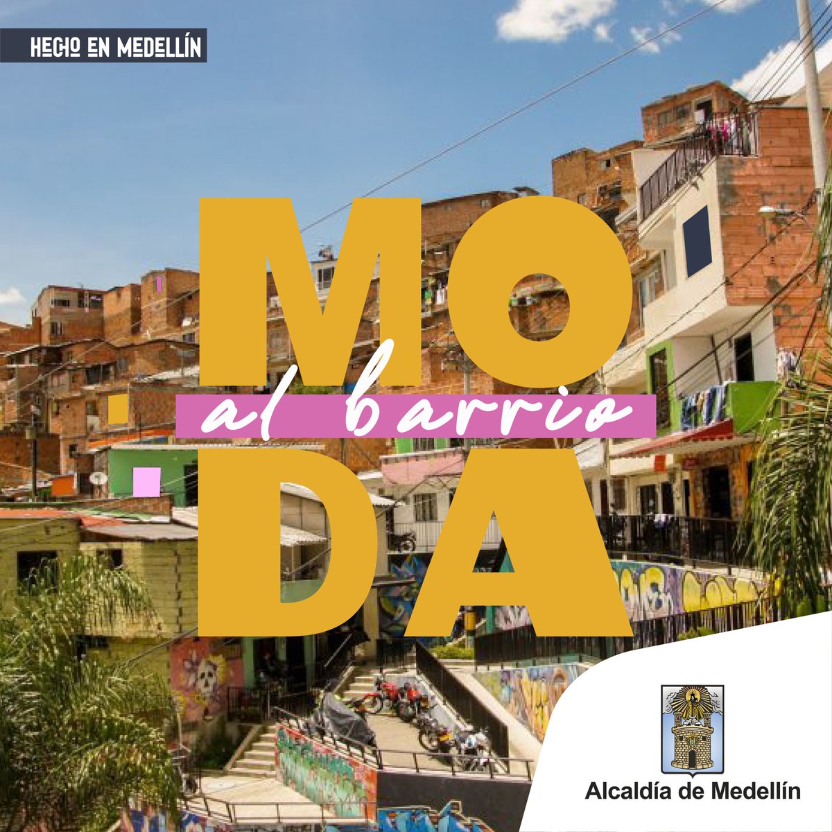 AlcaldiadeMed's tweet image. Si tienes un taller, marca propia o negocio de moda, puedes participar en el programa #ModaAlBarrio. Tendrás la oportunidad de acceder a formación, maquinaria, equipos e insumos para fortalecer tu unidad productiva.Inscríbete ya en &amp;gt;&amp;gt; medellin.gov.co/modabarrio.
