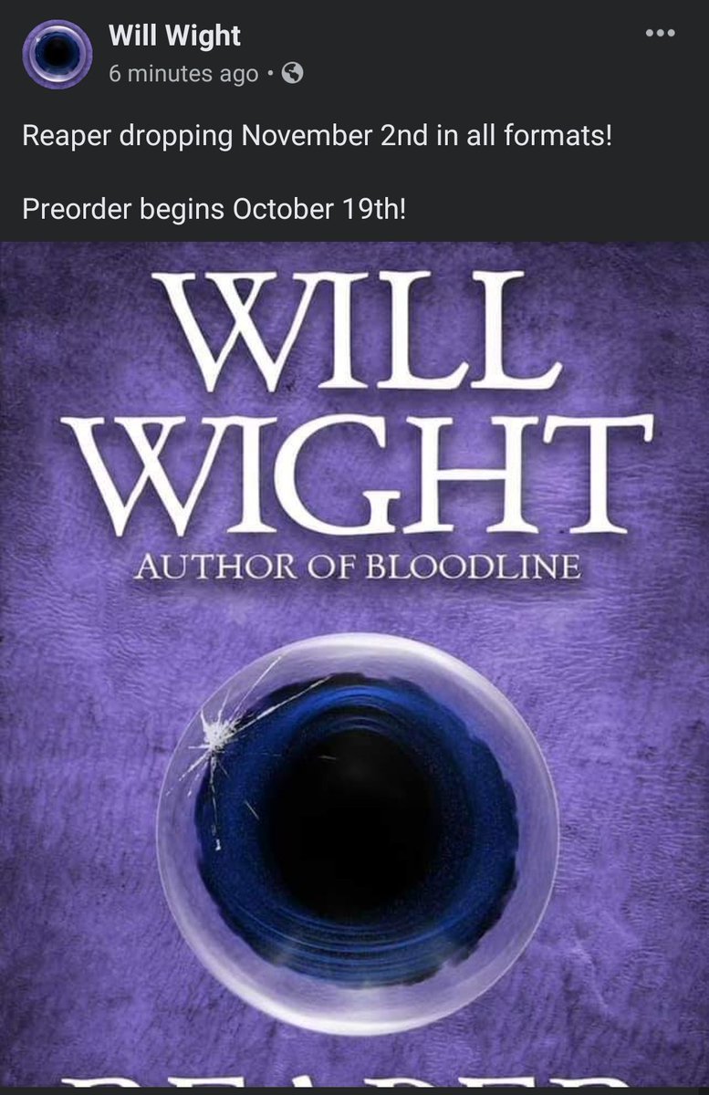 I AM freaking out!!!!!!!!!!!
#Reaper #Cradle #Book10 #WillWight