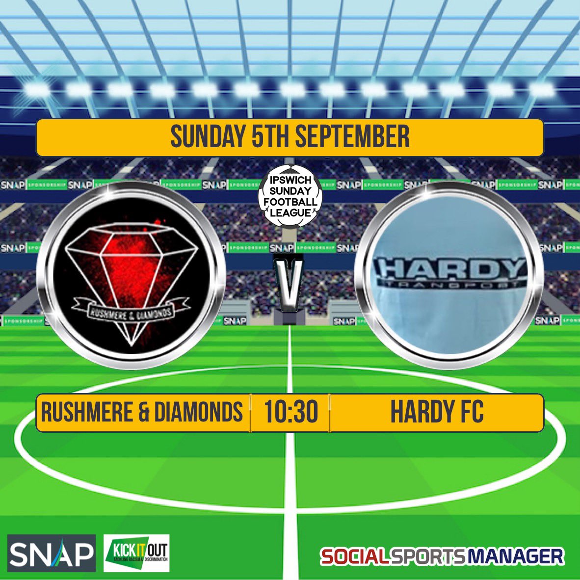 Next up in the league tomorrow is an away trip to @FirstRushmere, Kick off at 10:30

#hardysss #upem