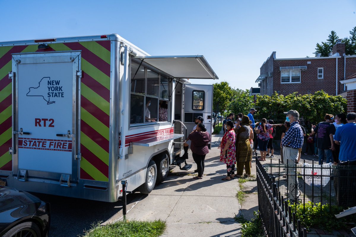 Gov. Hochul visits East Elmhurst to survey storm damage.