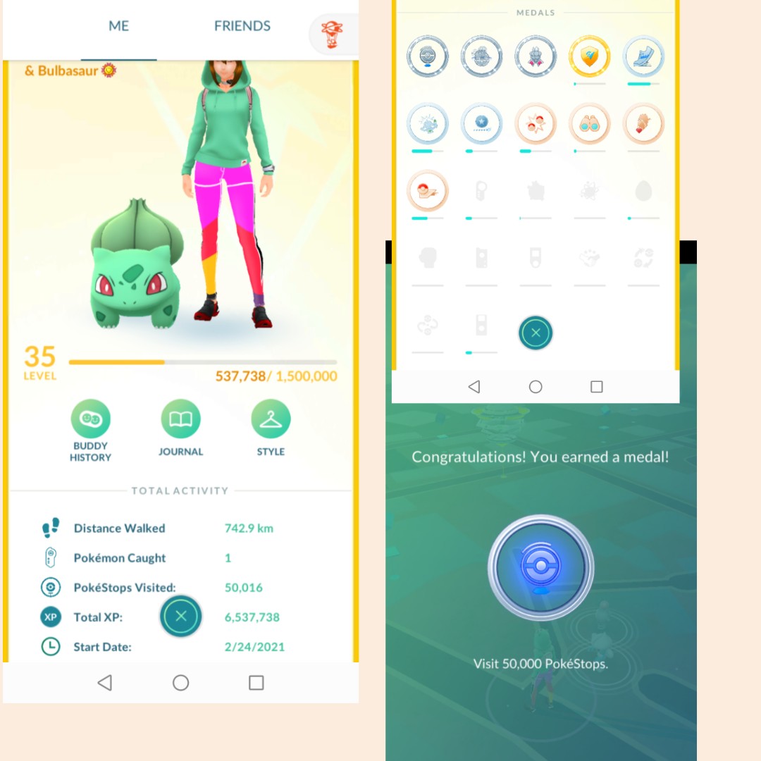 BulbaQuest's tweet image. 50.000 Pokestop and only 1 Pokemon caugth 🥰💞❤️💖
Zero raids, no friendship interactions, no lucky egg.
Anyone with lower catch ratio per Pokestop 🤣🥰💖?