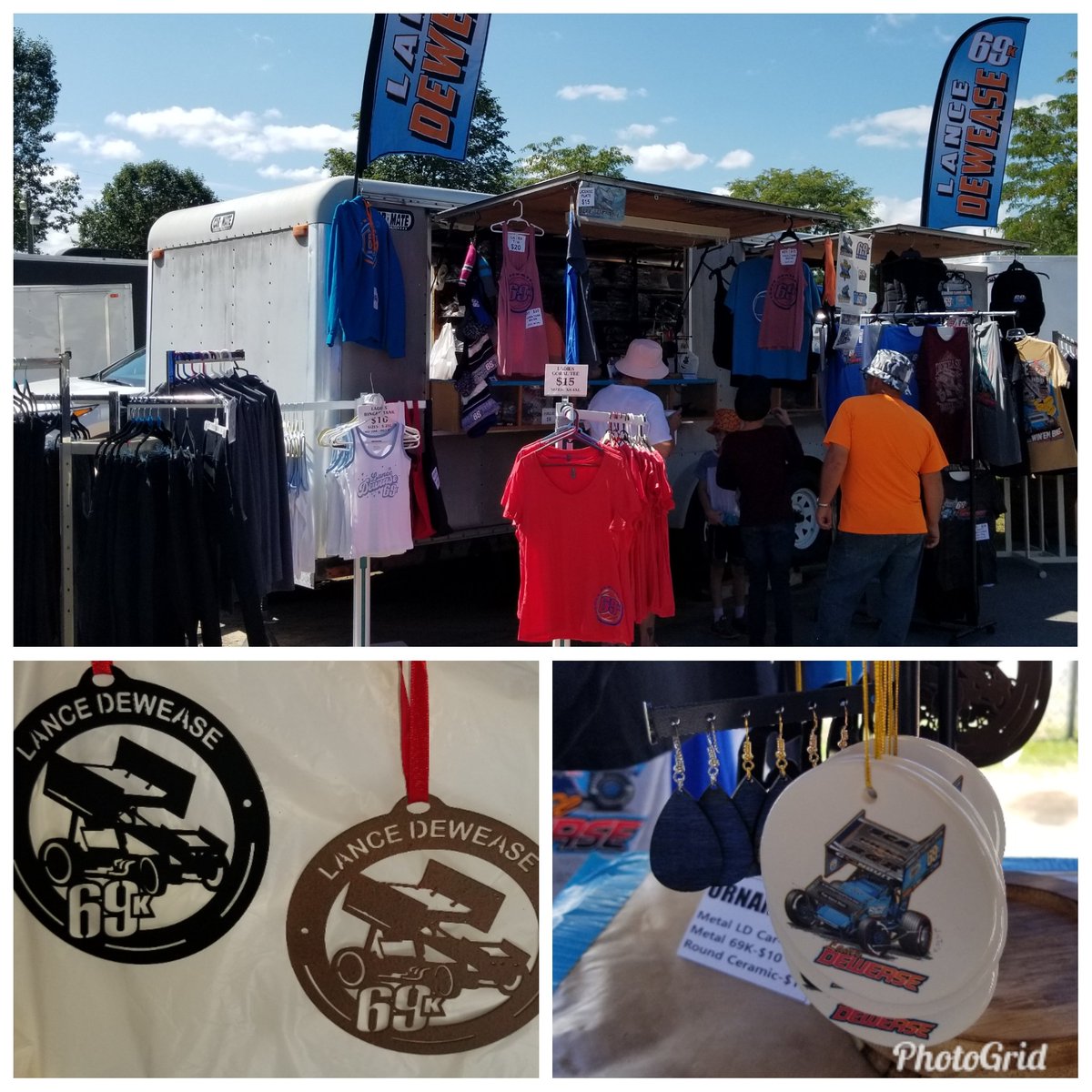 We are OPEN <a href="/PortRoyalSpdway/">Port Royal Speedway #SpeedPalace</a> with <a href="/KassidyKreitz/">Kassidy Kreitz</a>, <a href="/LanceDewease/">Lance Dewease</a> &amp; Davey Brown merch! New items: earrings, ornaments, shirts &amp; more!