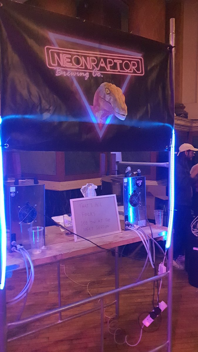 If you sign up for a beer festival. Make sure you bring beer. Awful show <a href="/neonraptorbrew/">Neon Raptor Brewing Co.</a>