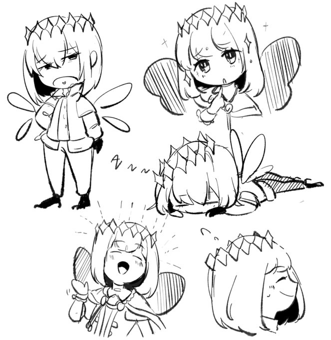 久しぶりのミニキャラらくがき 