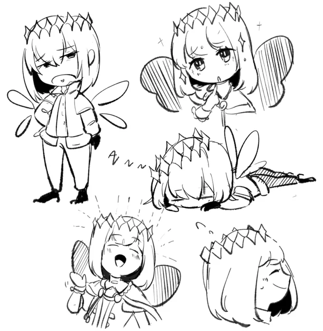 久しぶりのミニキャラらくがき 